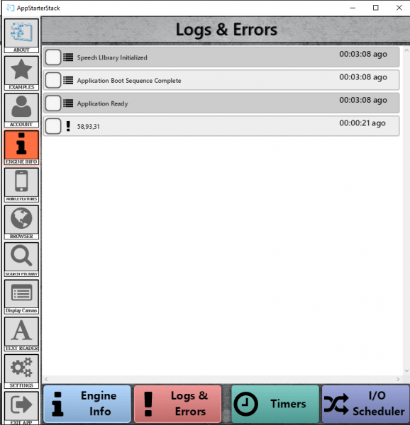 AppStarterStack for Livecode | Features